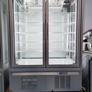 Armario expositor pastelería doble 4 caras de cristal